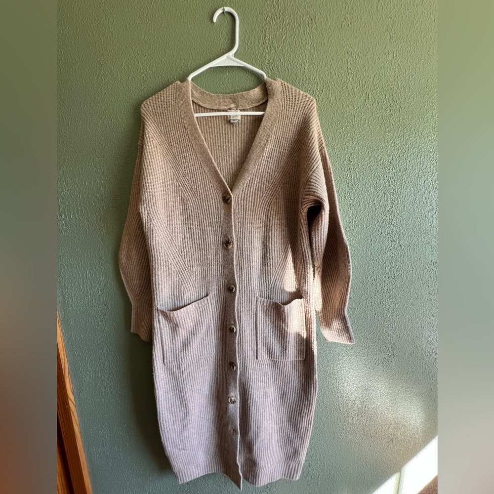 NWOT A New Day Knit Cardigan Duster Dress, XS